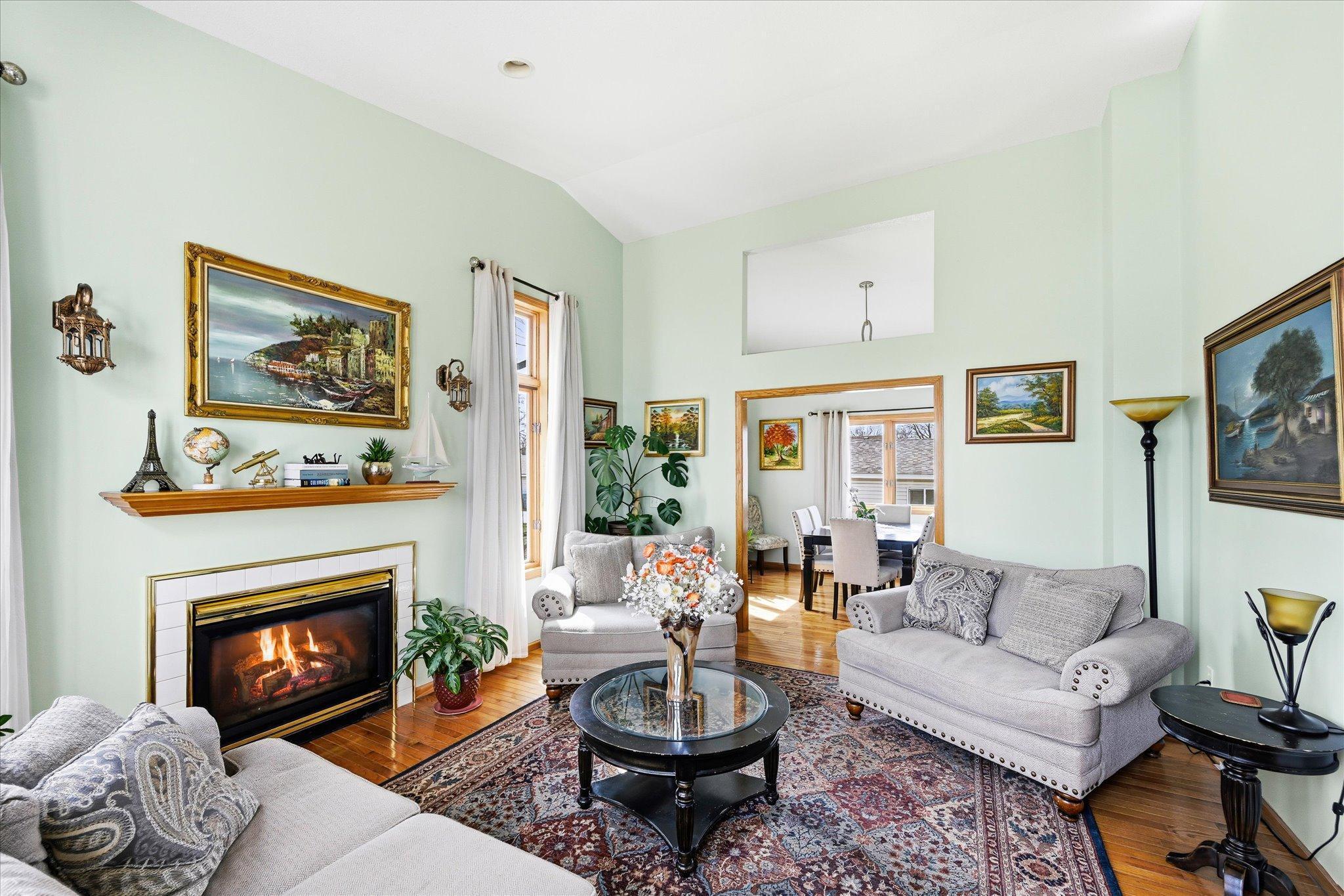 Spacious living room with tons of natural light