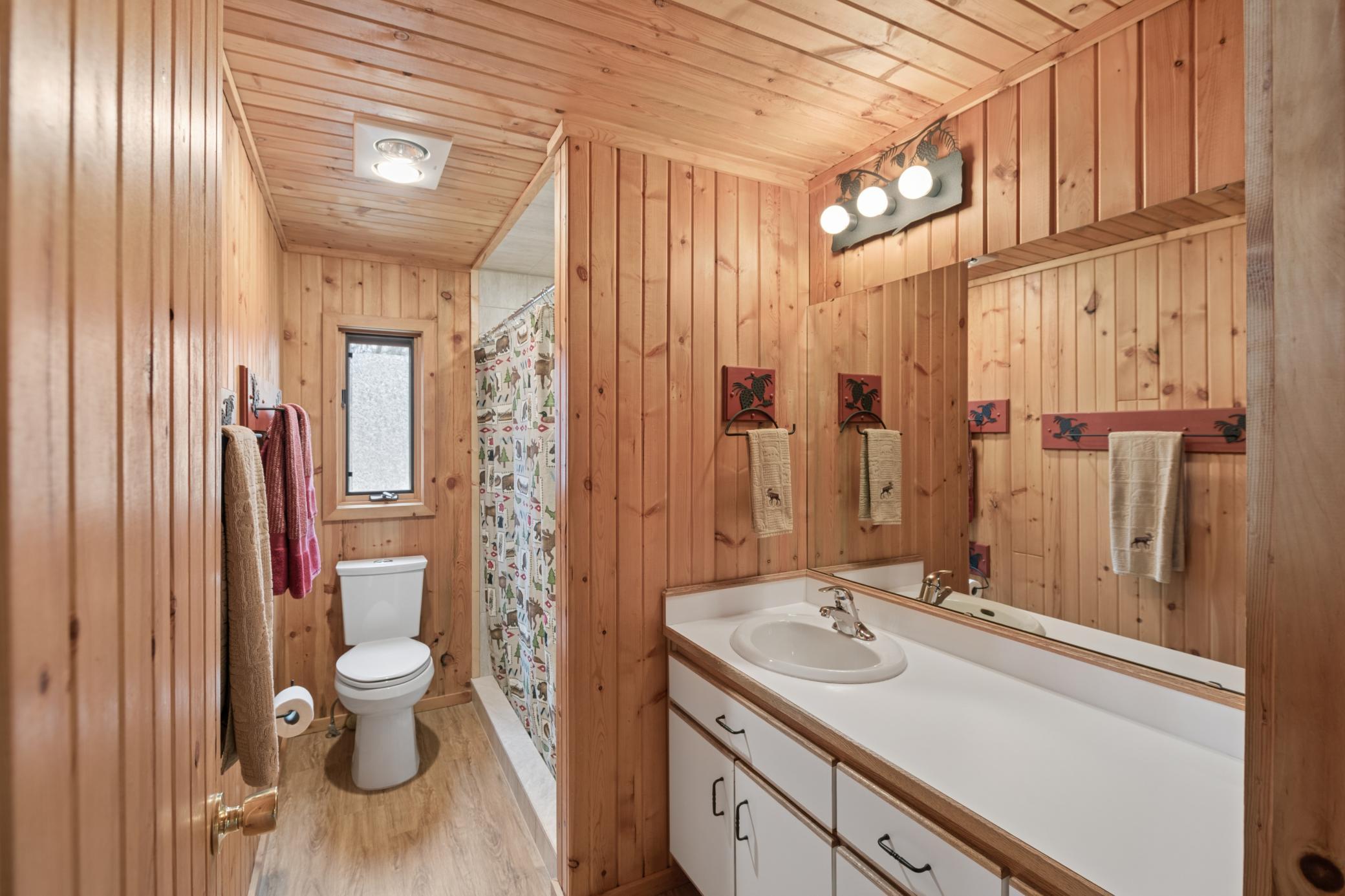 Three quarter bath (with newer shower).