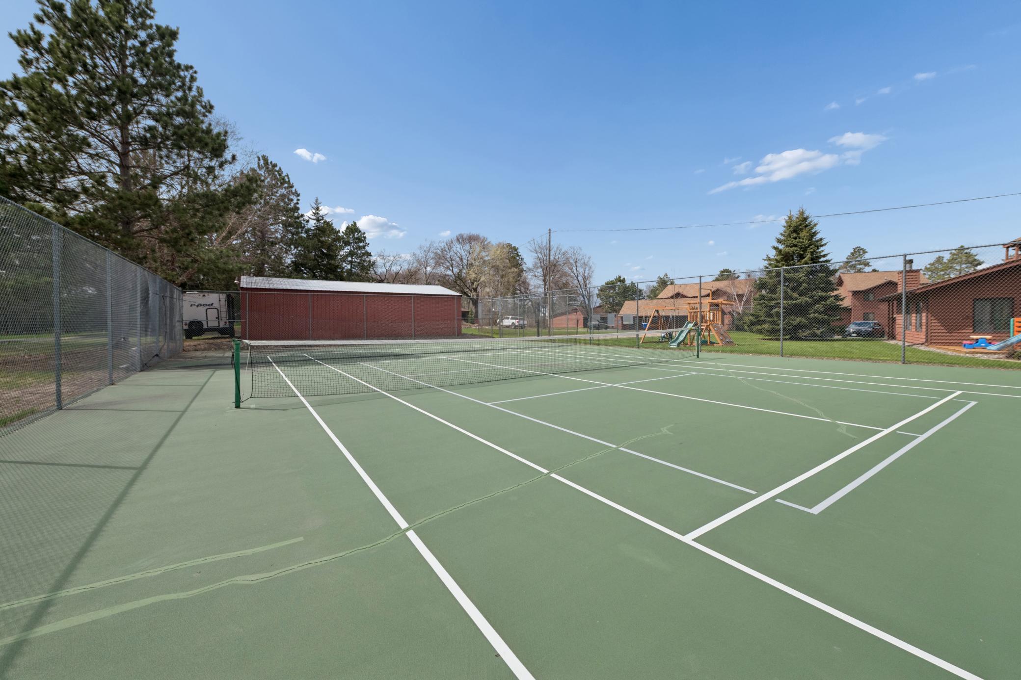 Tennis/Pickleball court! Bring on the competition!