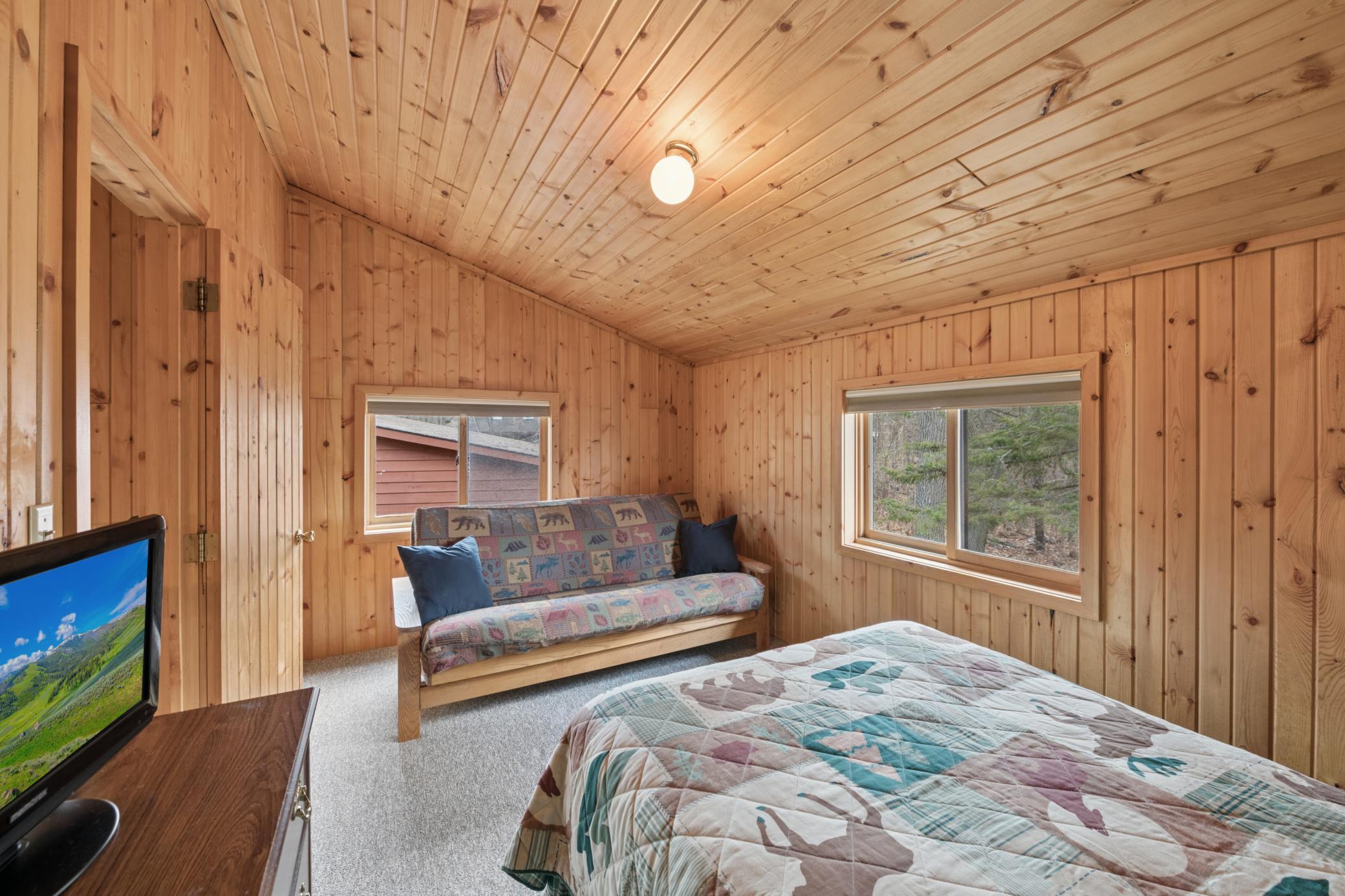 Second bedroom with an additional futon sleeper.
