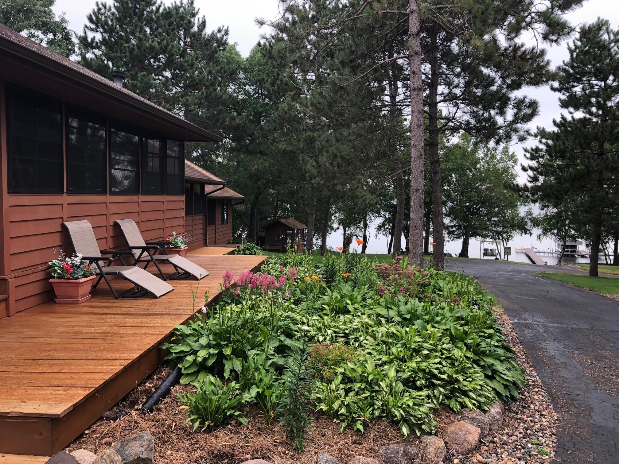 You can sit on the deck and enjoy the lake view!