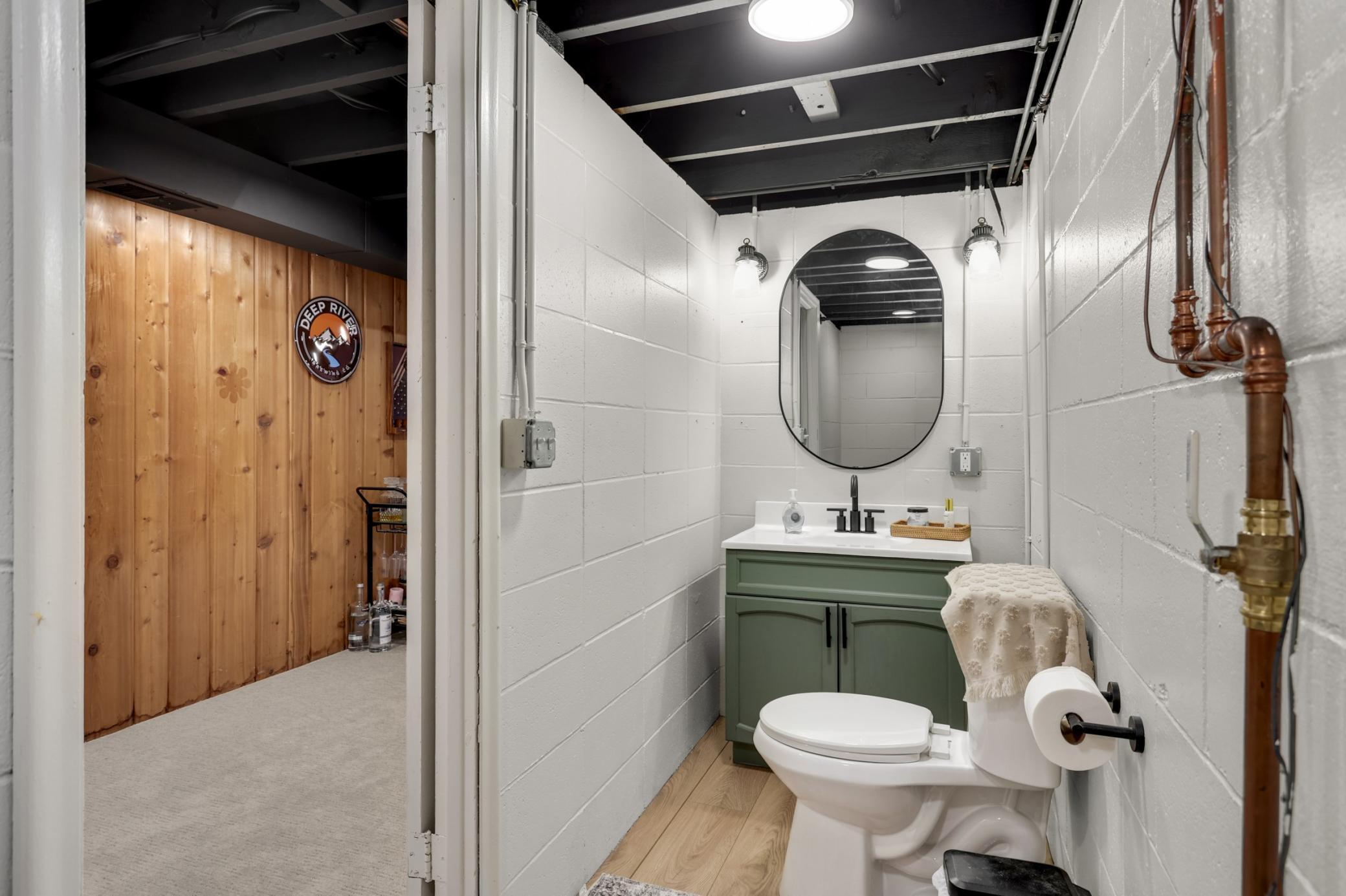 1/2 bath in the lower level