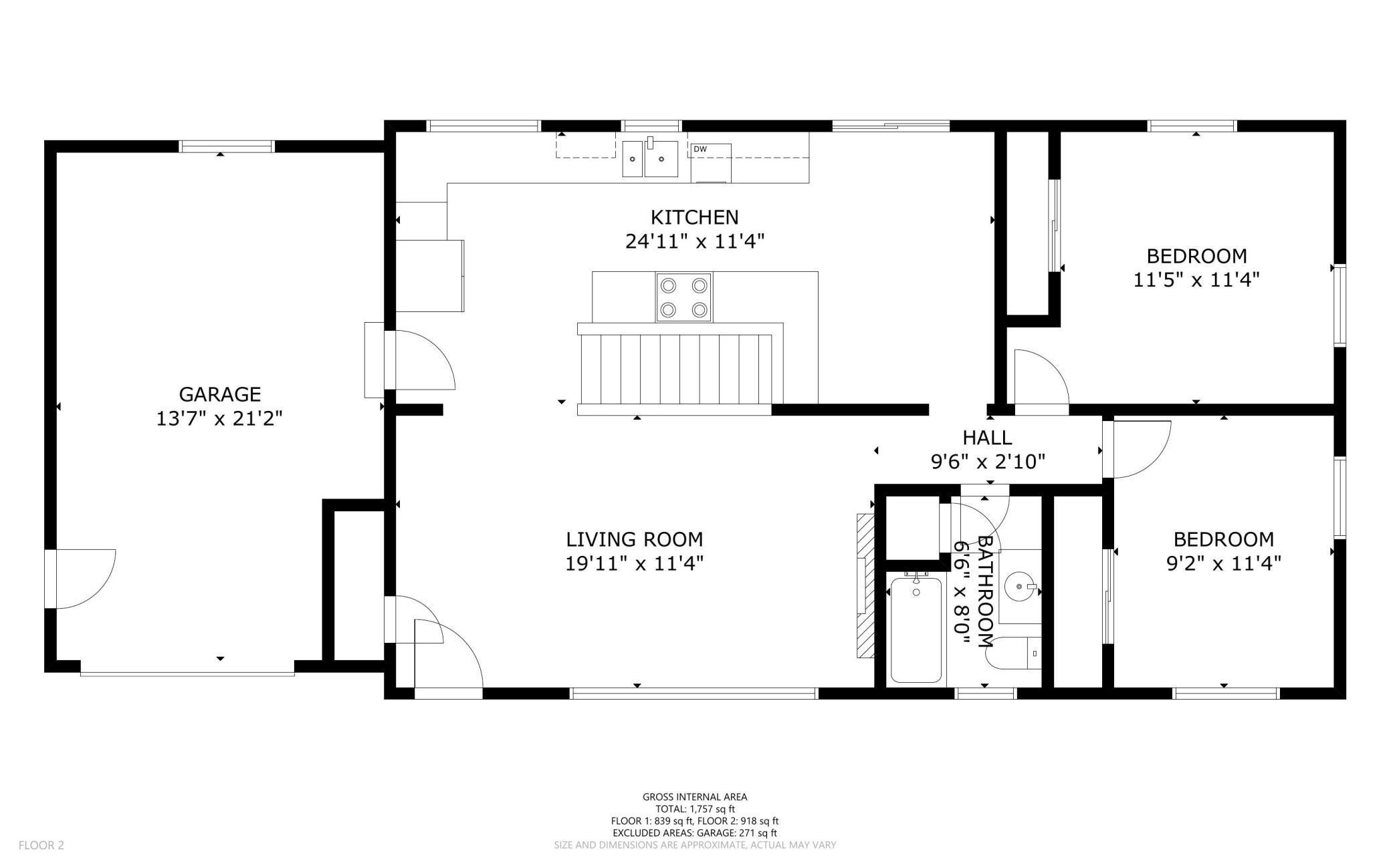 Main Level Floor Plan