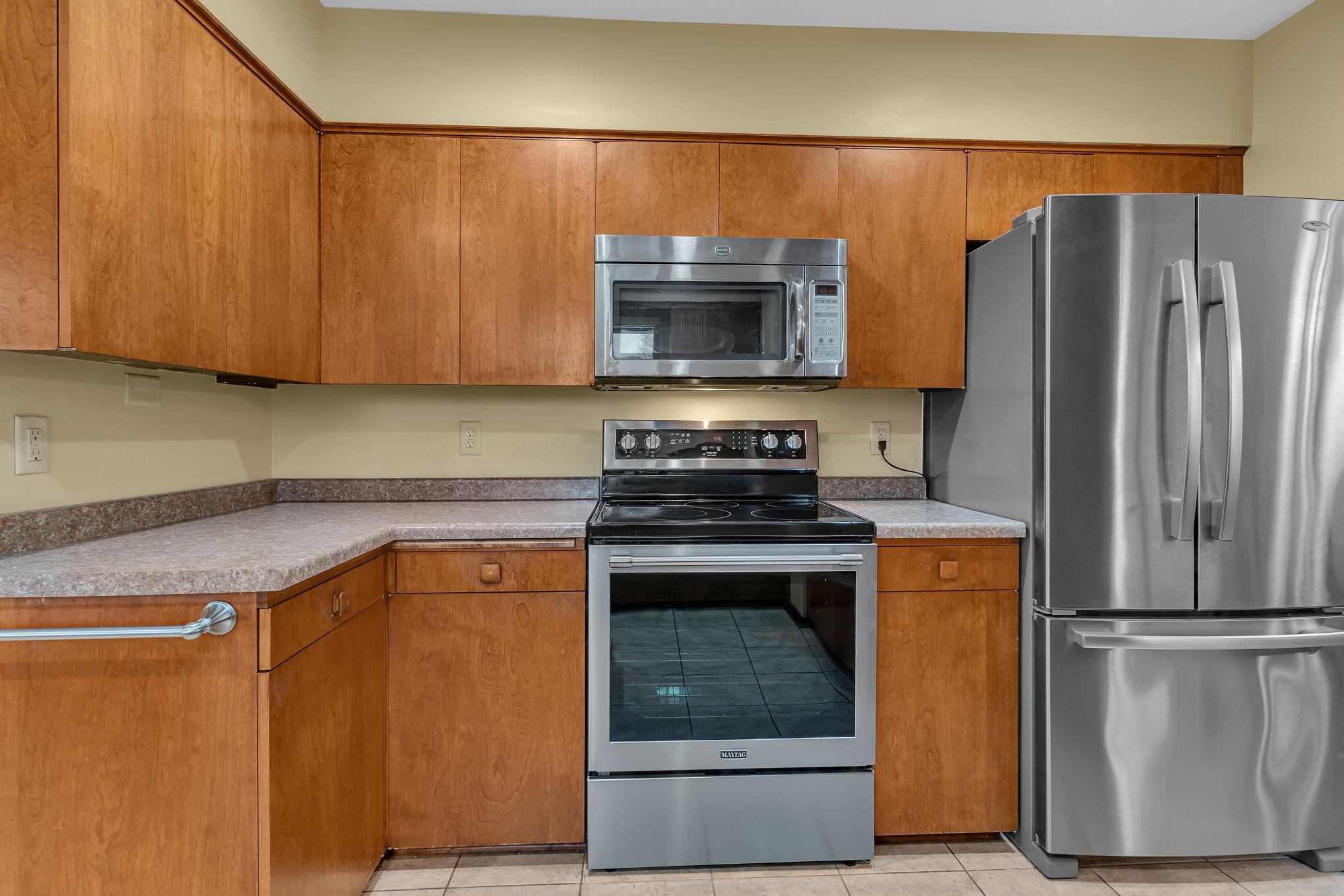 Newer stainless steel appliances