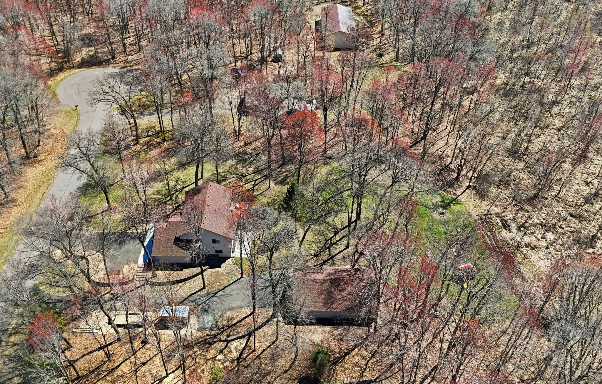 Aerial view of home