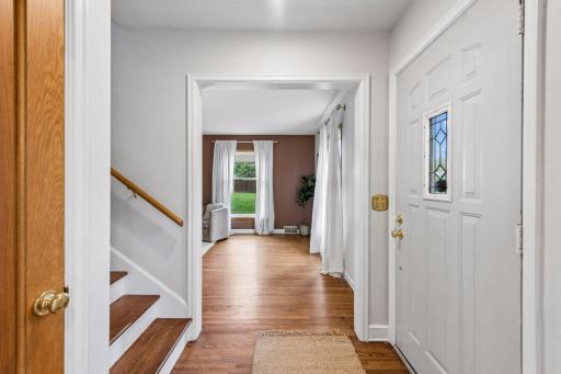 Refinished hardwood floors pair beautifully with thoughtful updates throughout the home.