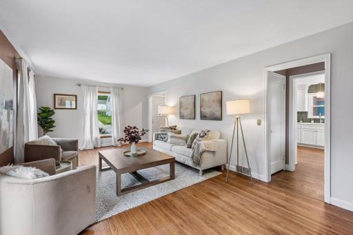 The main living area flows seamlessly into the kitchen, creating an easy and functional layout ideal for everyday living and entertaining.