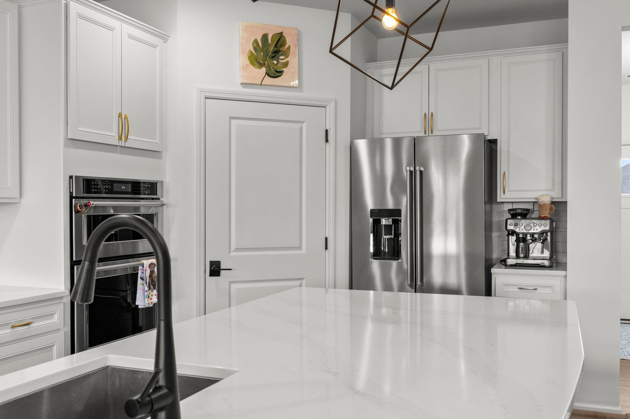 Plenty of space in the cabinets and walk-in pantry