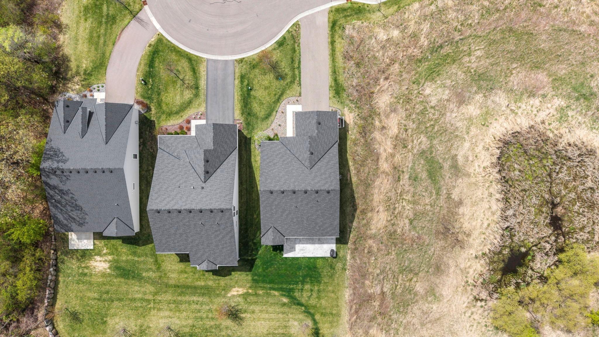 Aerial view of the property