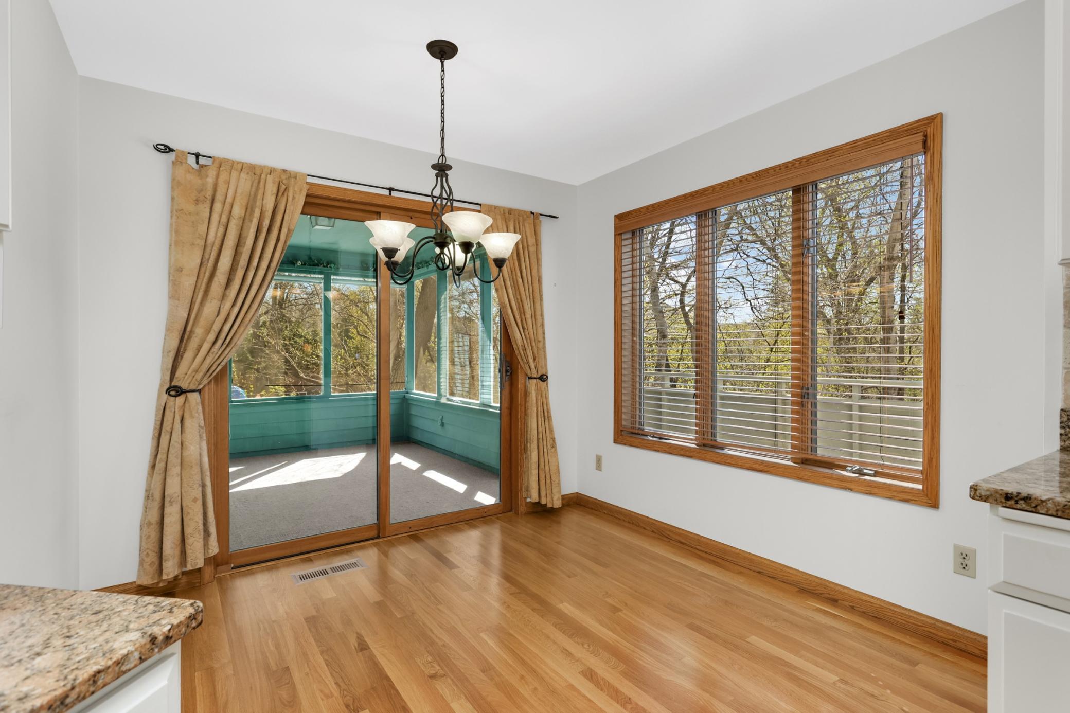 Dining area offers room for a nice sized table if desired.