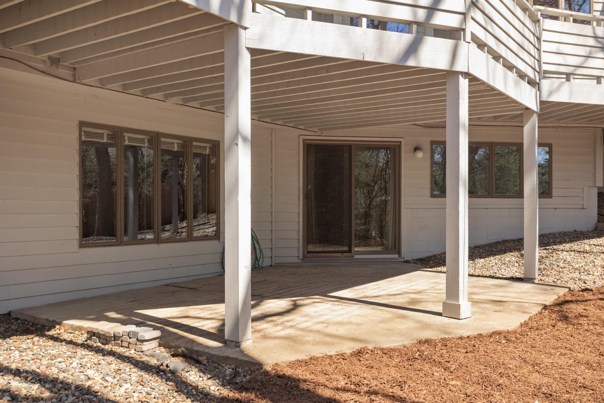Lower level patio