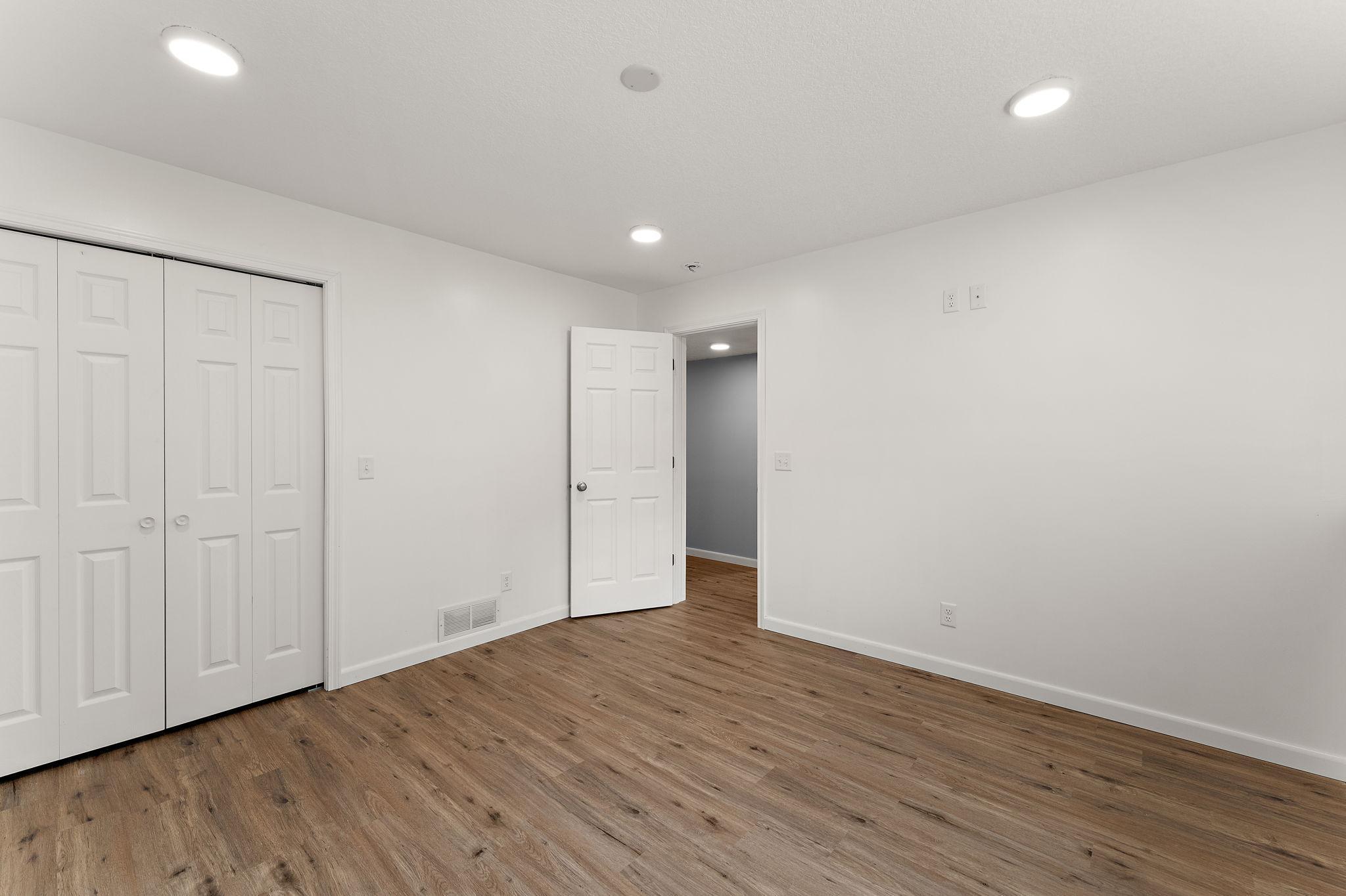 Another view of the lower level bedroom.