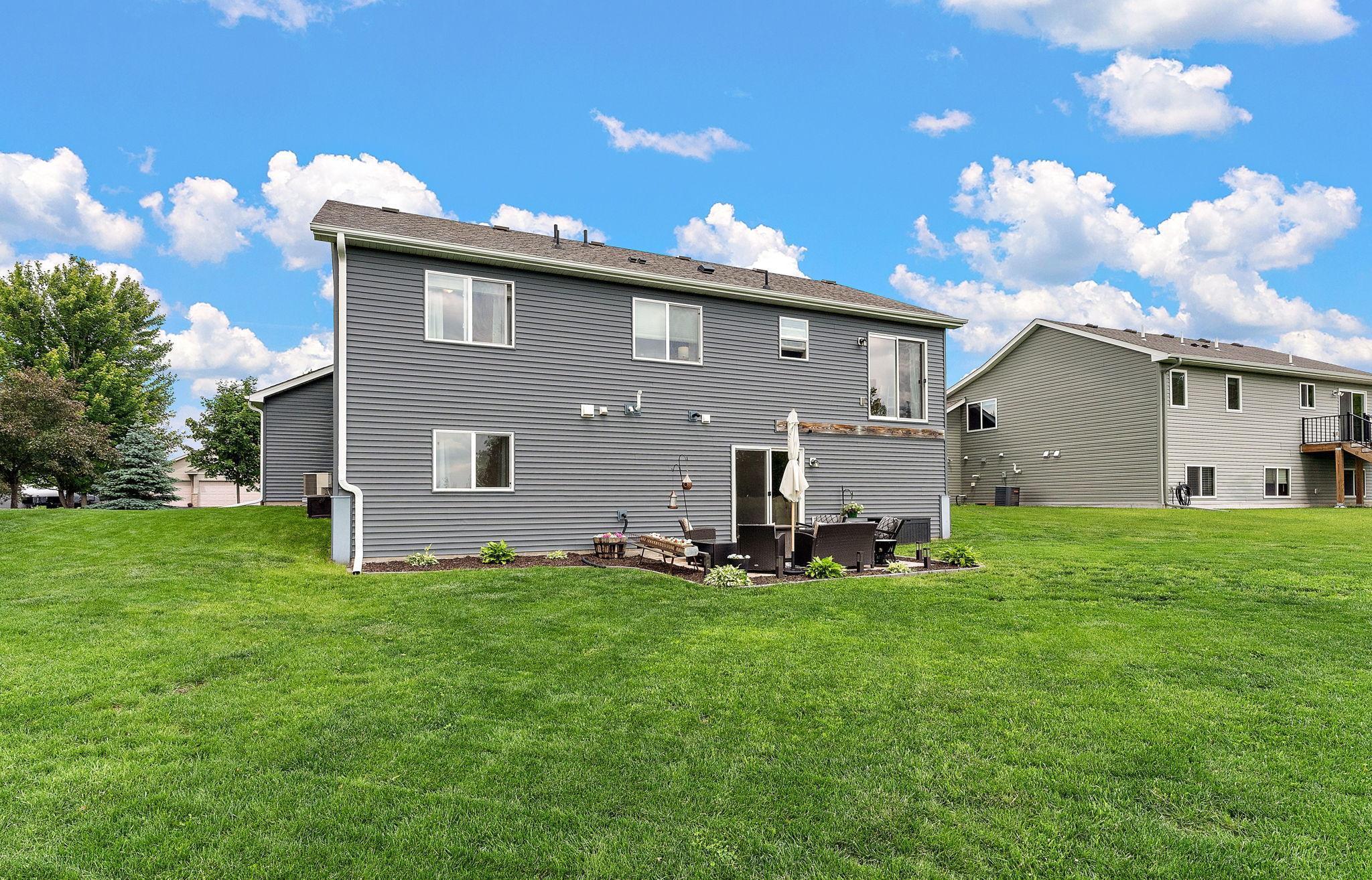 Backyard summer view