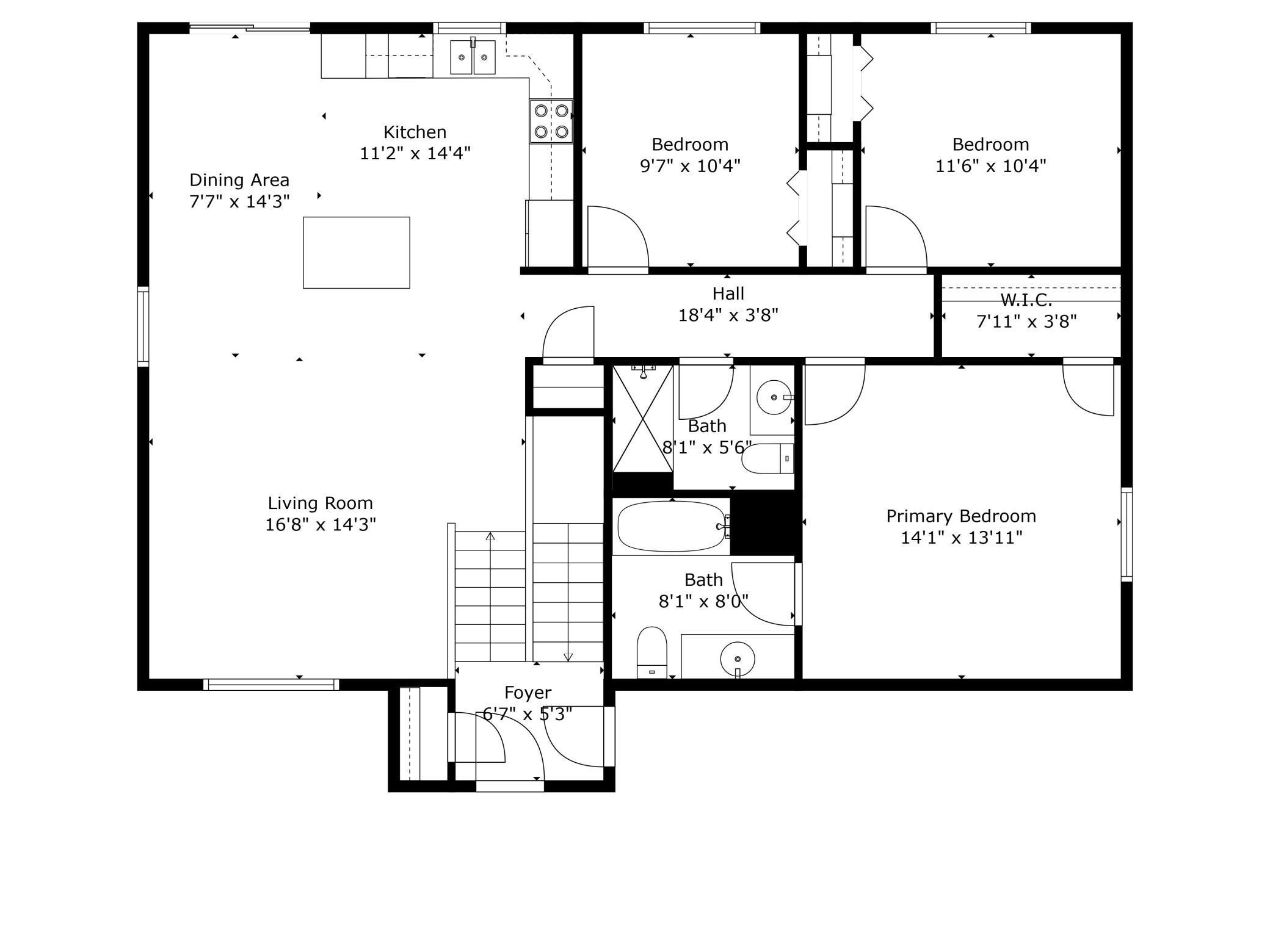 Floor plans - main level