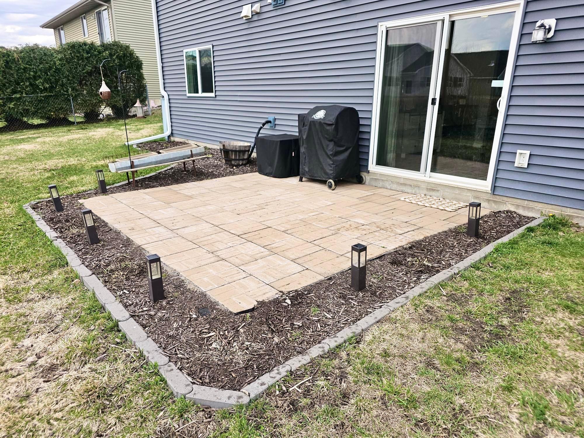 Springtime patio, ready for patio furniture!