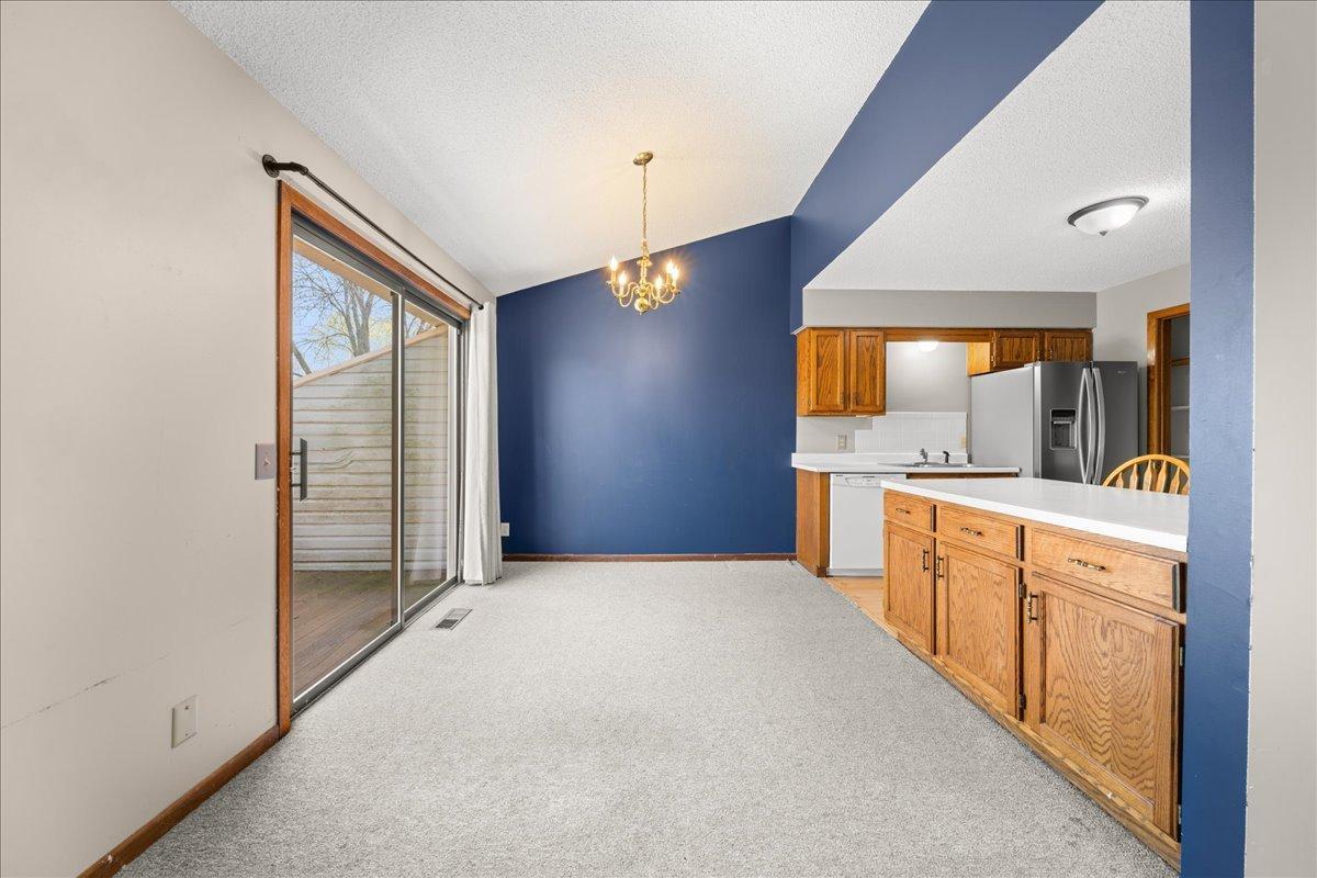 Dining Area with door to deck
