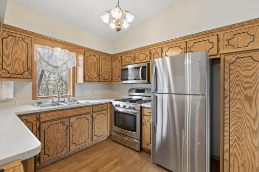Enjoy making meals in this oversized kitchen