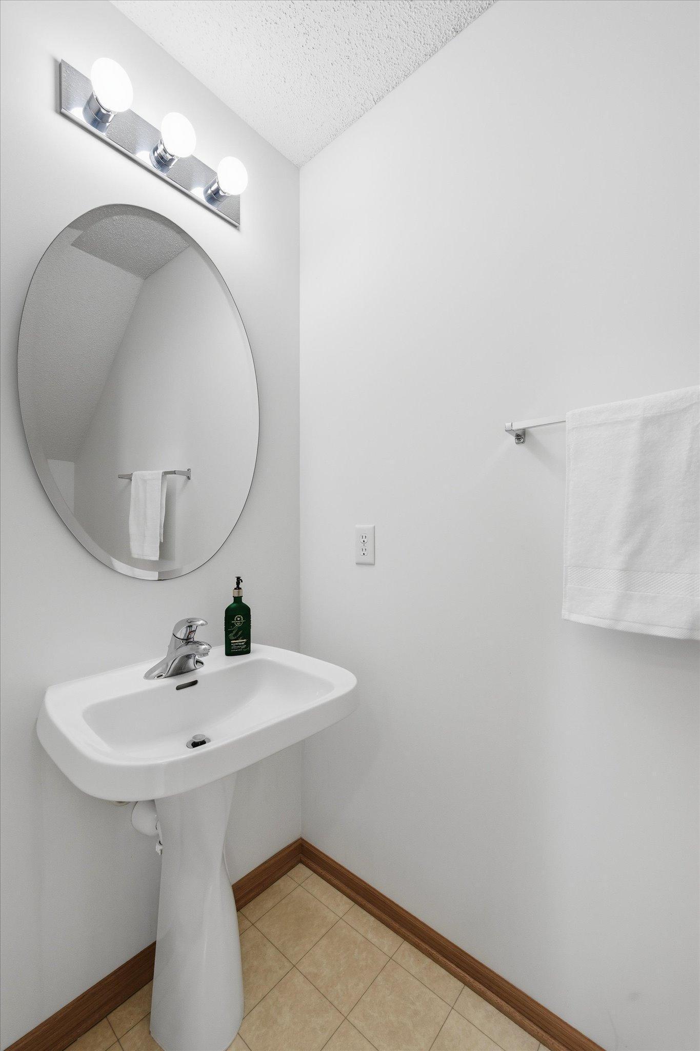 Convenient 1/2 bath on this level!