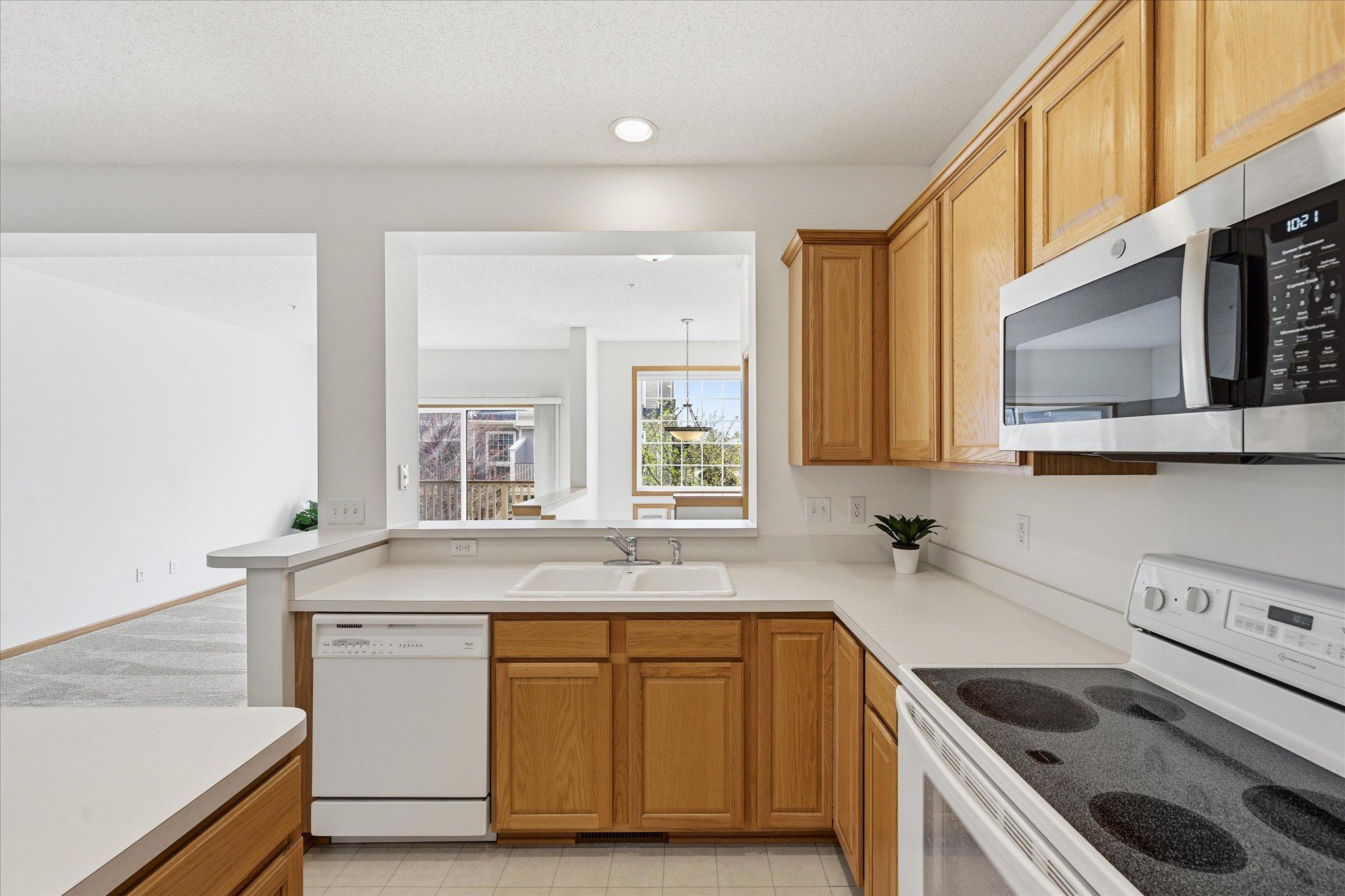 Plenty of cabinet and counter space!