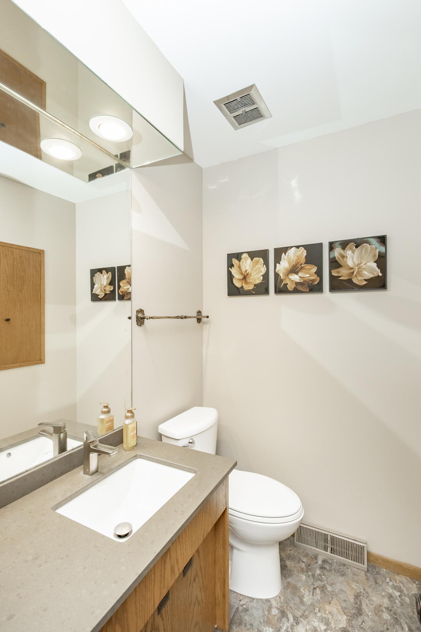 1/2 Bathroom near Laundry Room