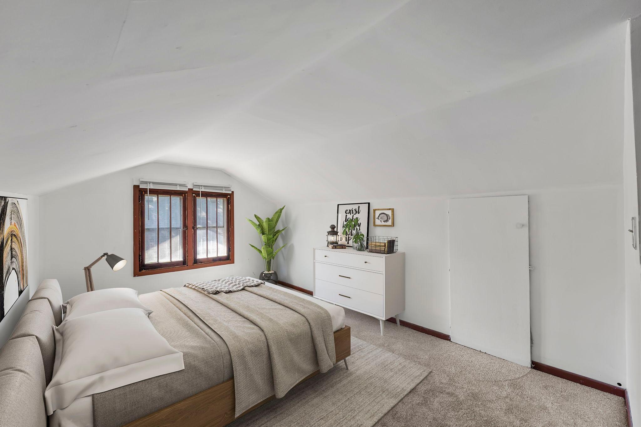 Upper Level Bedroom Virtually Staged
