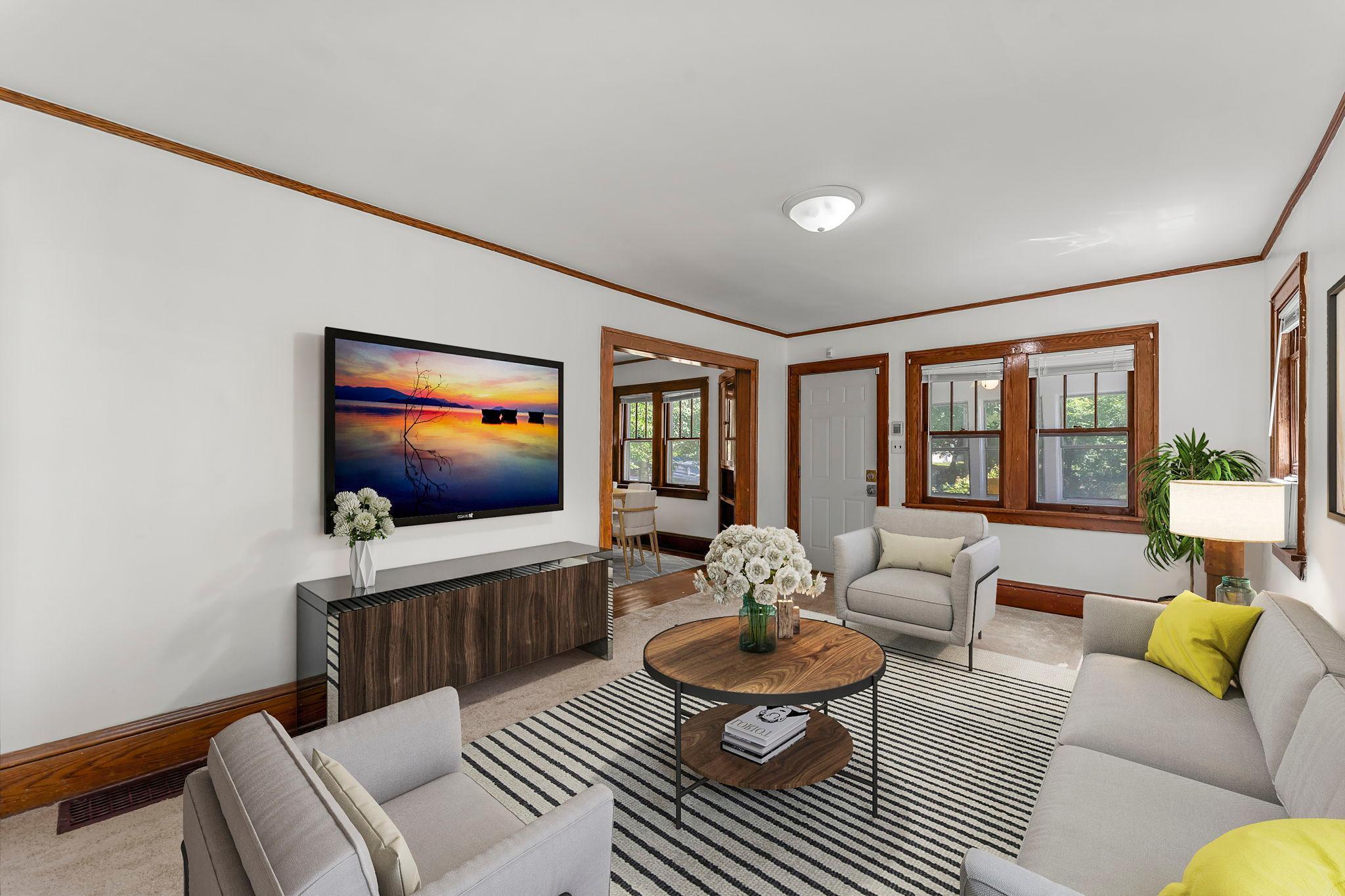 Living Room Virtually Staged