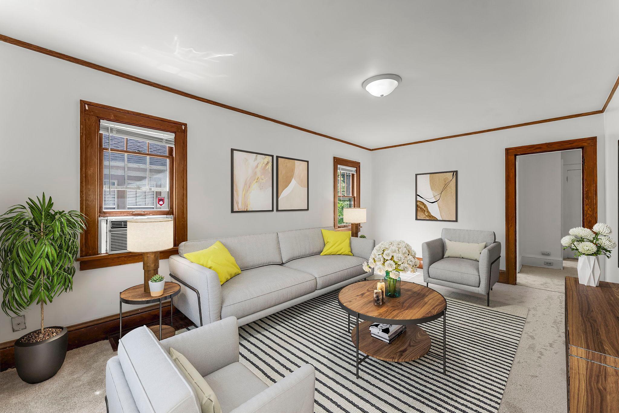 Living Room Virtually Staged