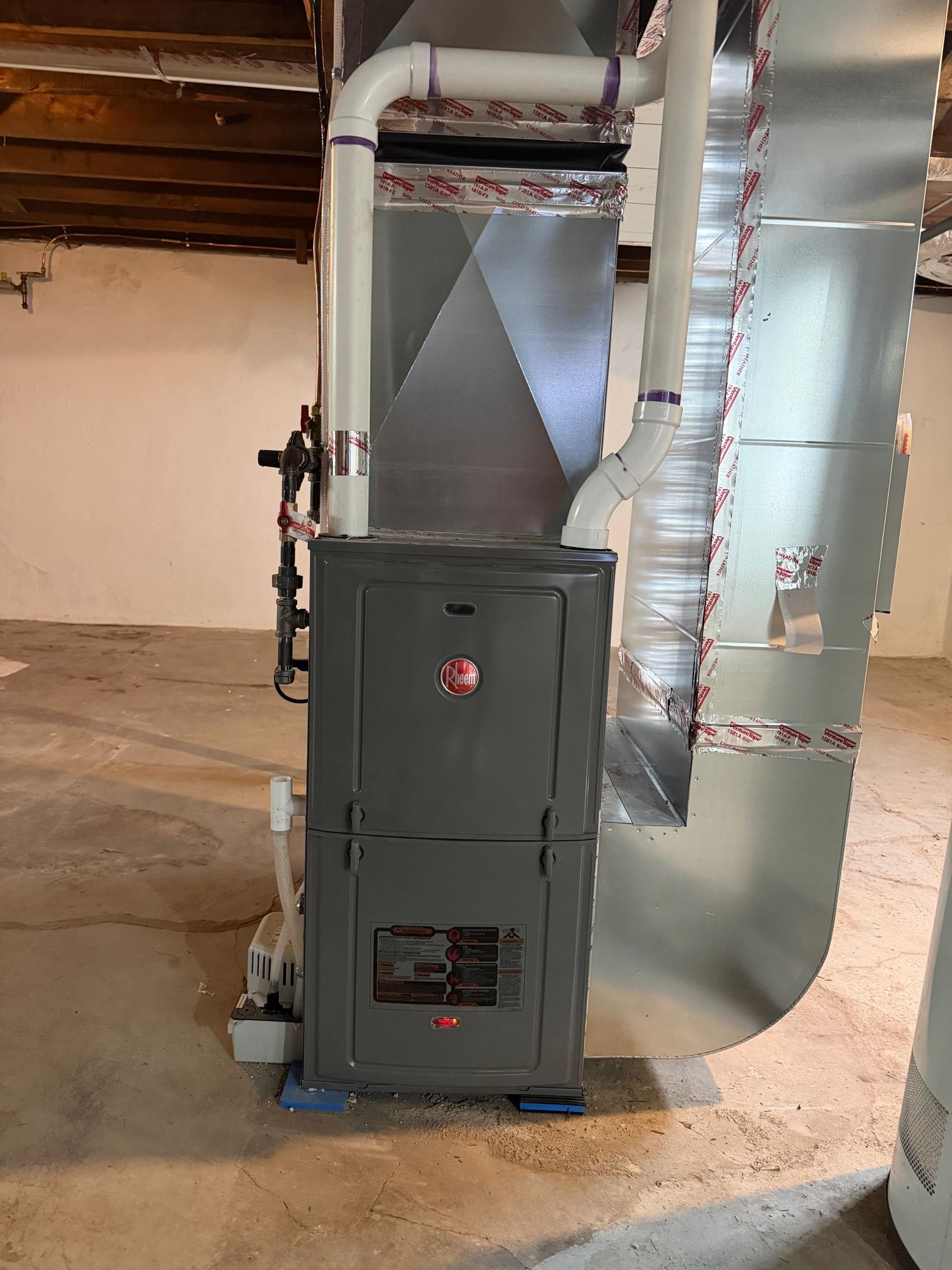 Brand New Rheem High-Efficiency Furnace!