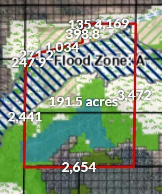 West 191 with flood contours