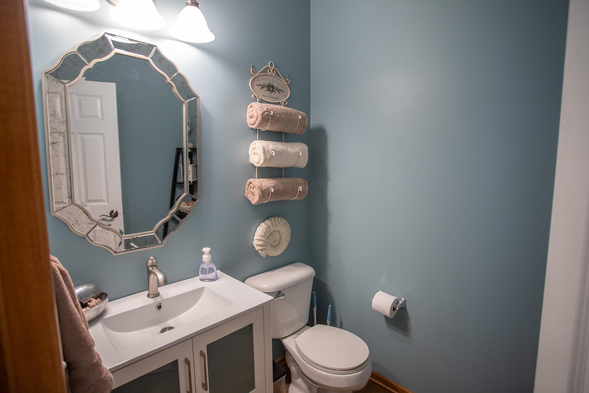 Powder room on main level