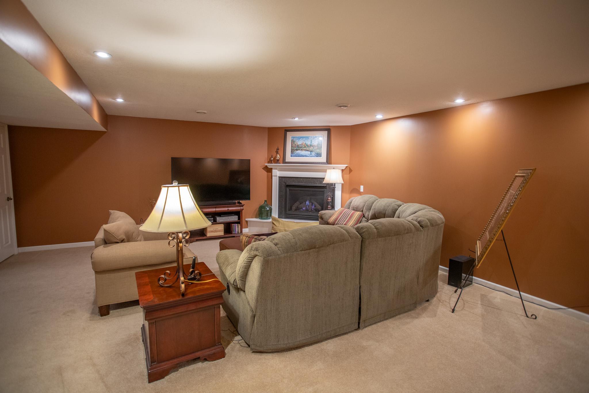 Huge family room in lower level