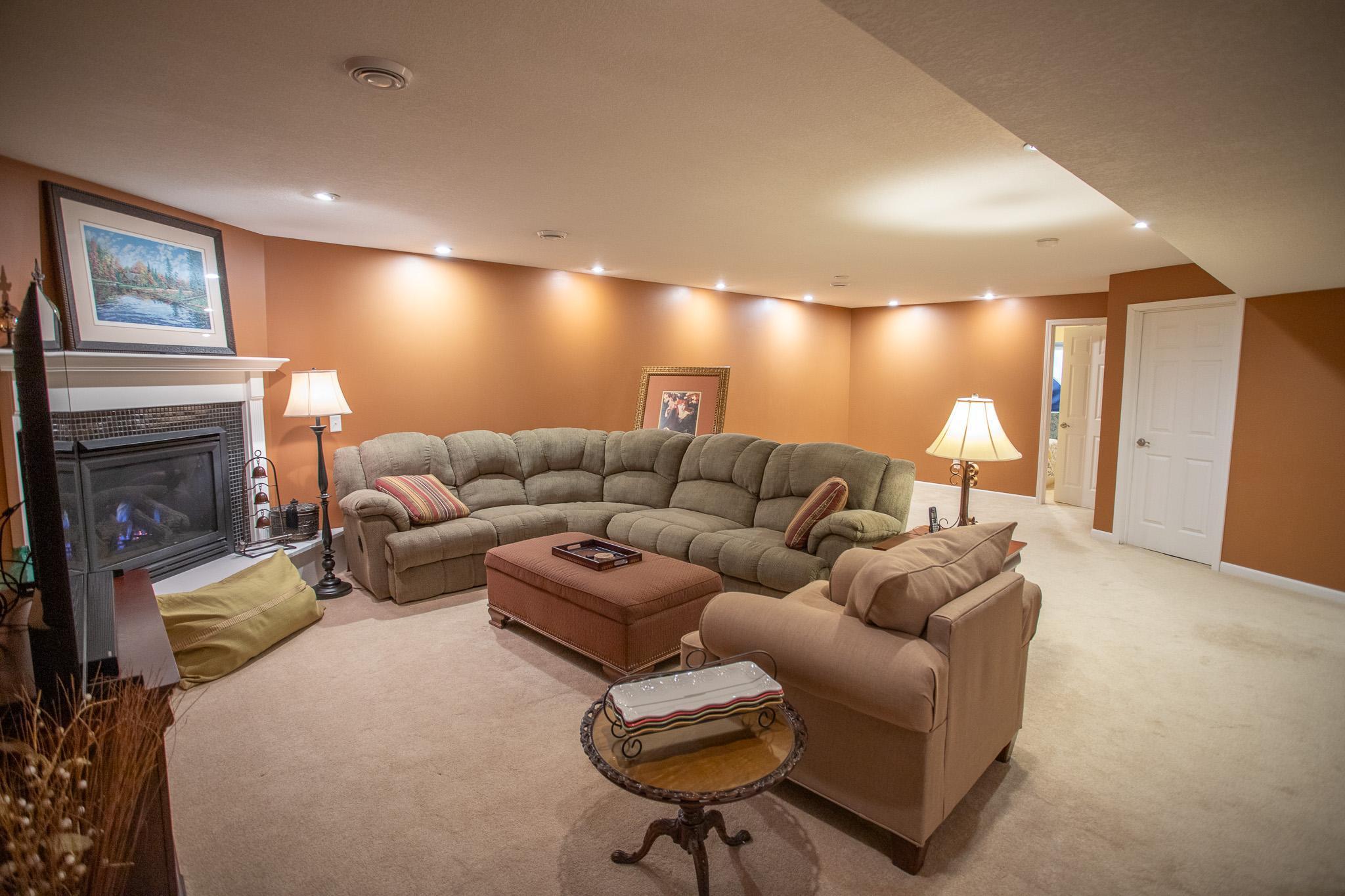 Huge family room in lower level