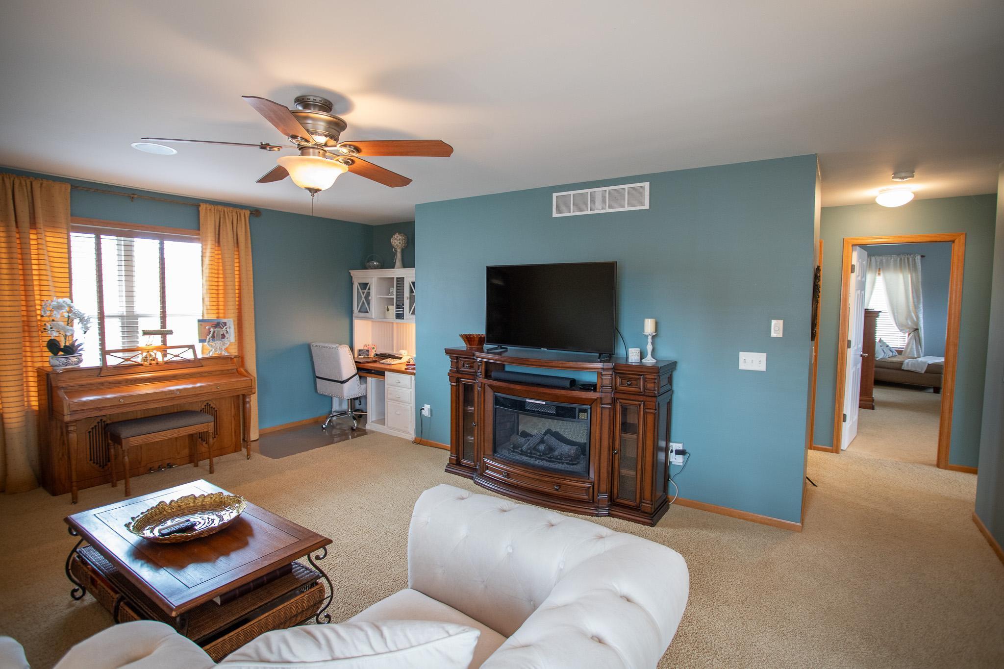 Large loft space in upper level