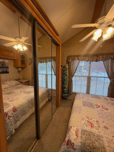 Large closet is in bedroom plus window toward lake