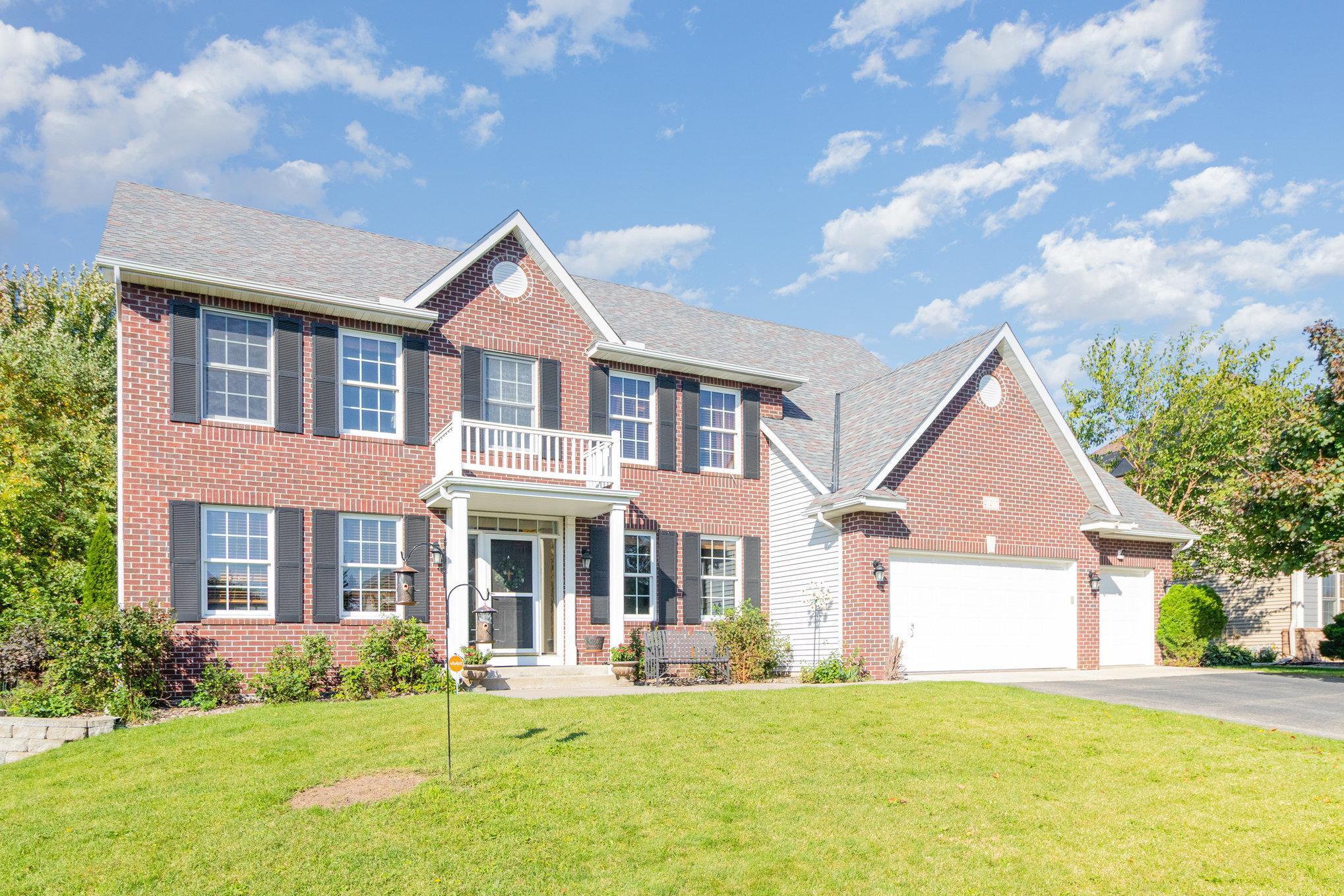 All brick front elevation