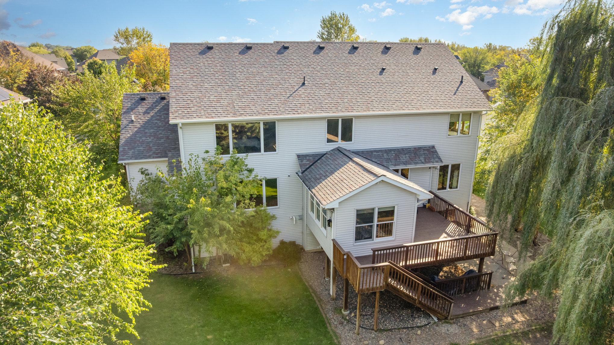 4-season porch with wrap around deck