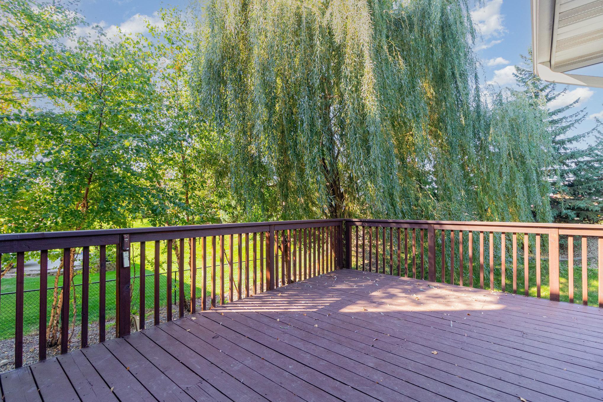 Spacious deck