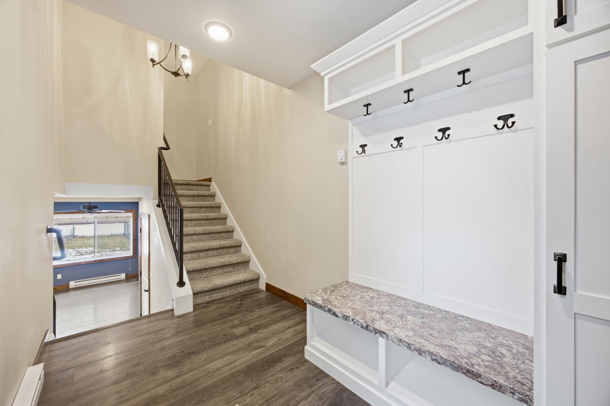 Entryway with drop zone