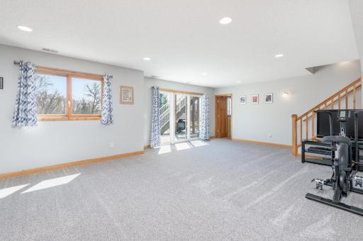 Family Room walks out to the patio & backyard