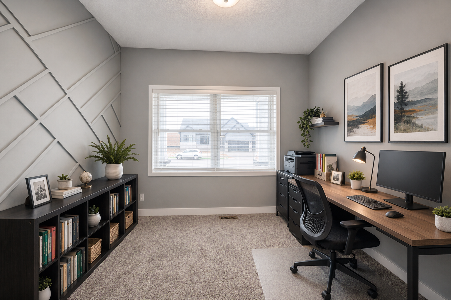 010.Modern home office with greenery accents.png