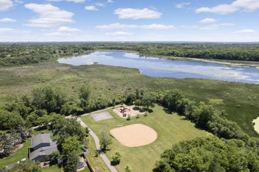 Trails, lakes and walking trails nearby.