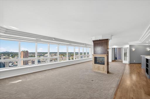 Note the Minneapolis skyline off in the distance! Trayed ceiling adds to the gracious feel of this special property.