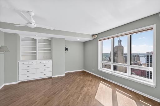 New hardwood floors in 2024 extend into the owner's suite.