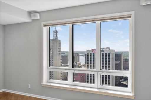 Your view from the owner's suite includes the High Bridge over the Mississippi, the Upper Landing, Harriet Island and Raspberry Island.