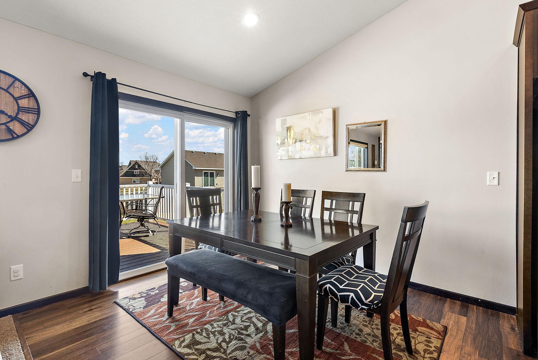 Dining Area-Direct Acces to Maintenance Free Deck