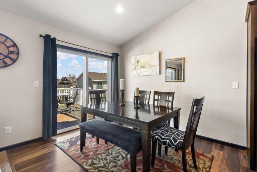 Dining Area-Direct Acces to Maintenance Free Deck