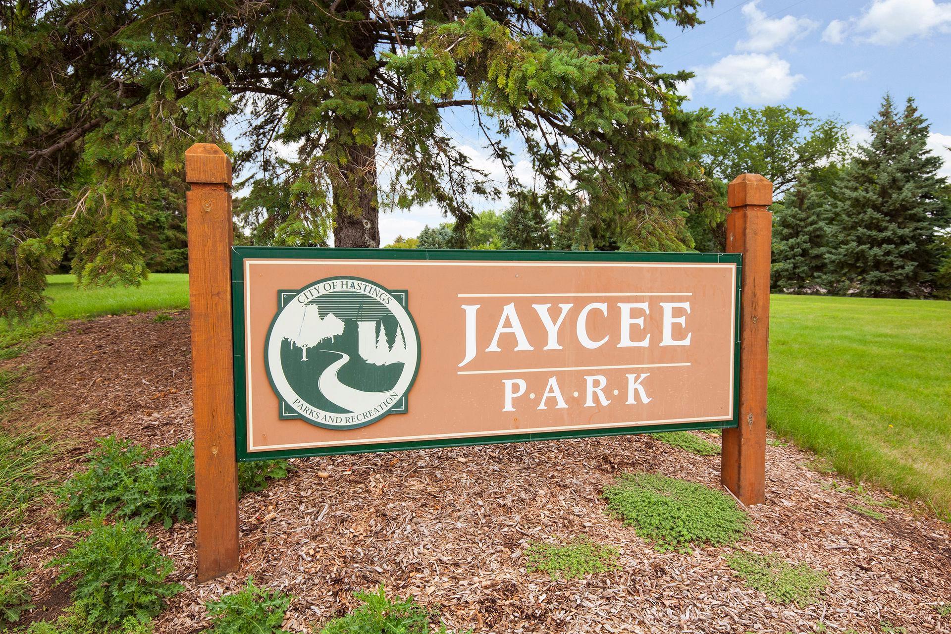 Jaycee Park only .7 miles from the home