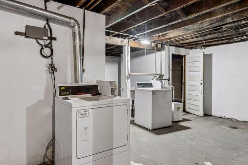 Shared coin operated laundry - lower level