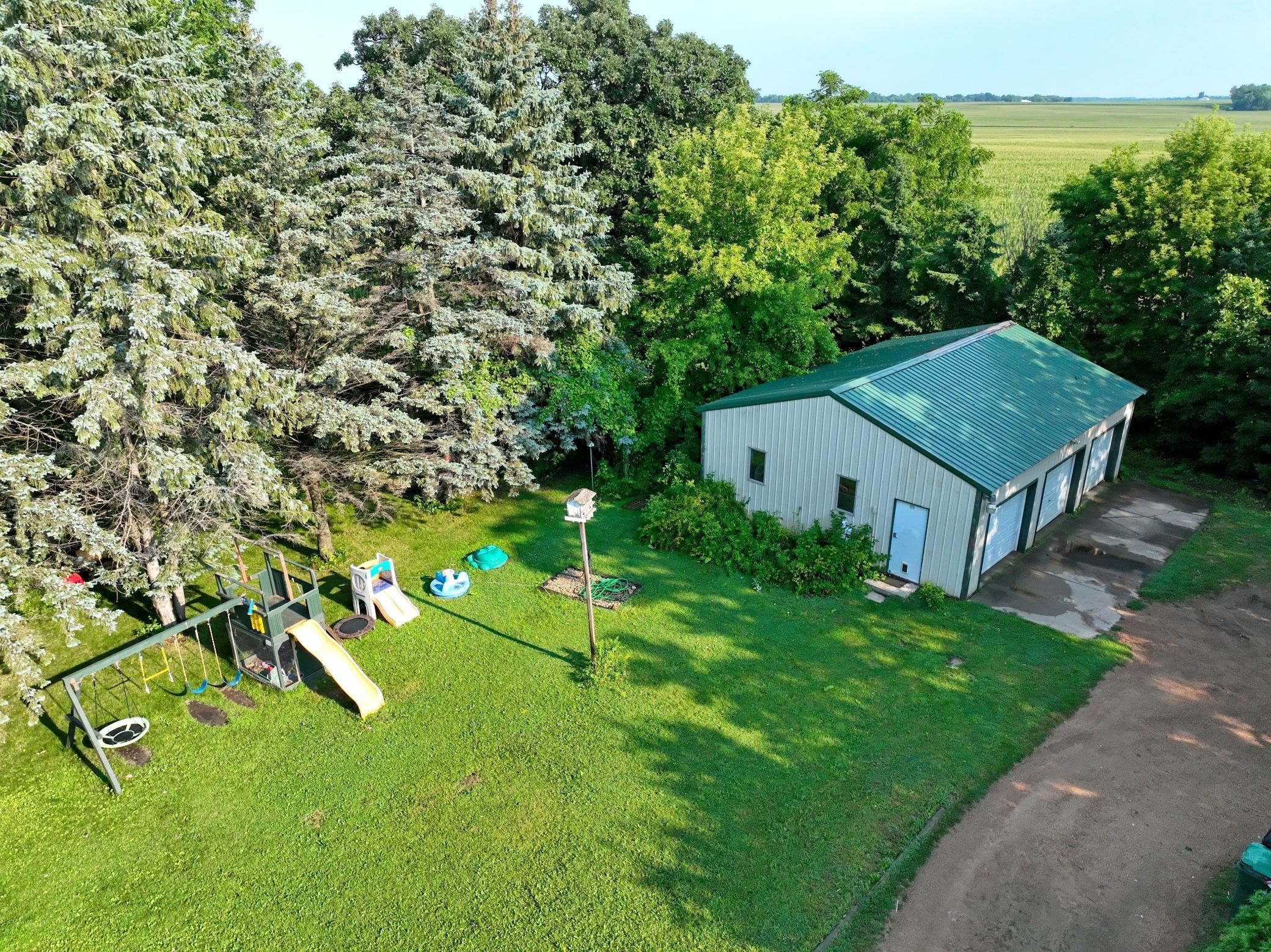 3 Car Garage and play area