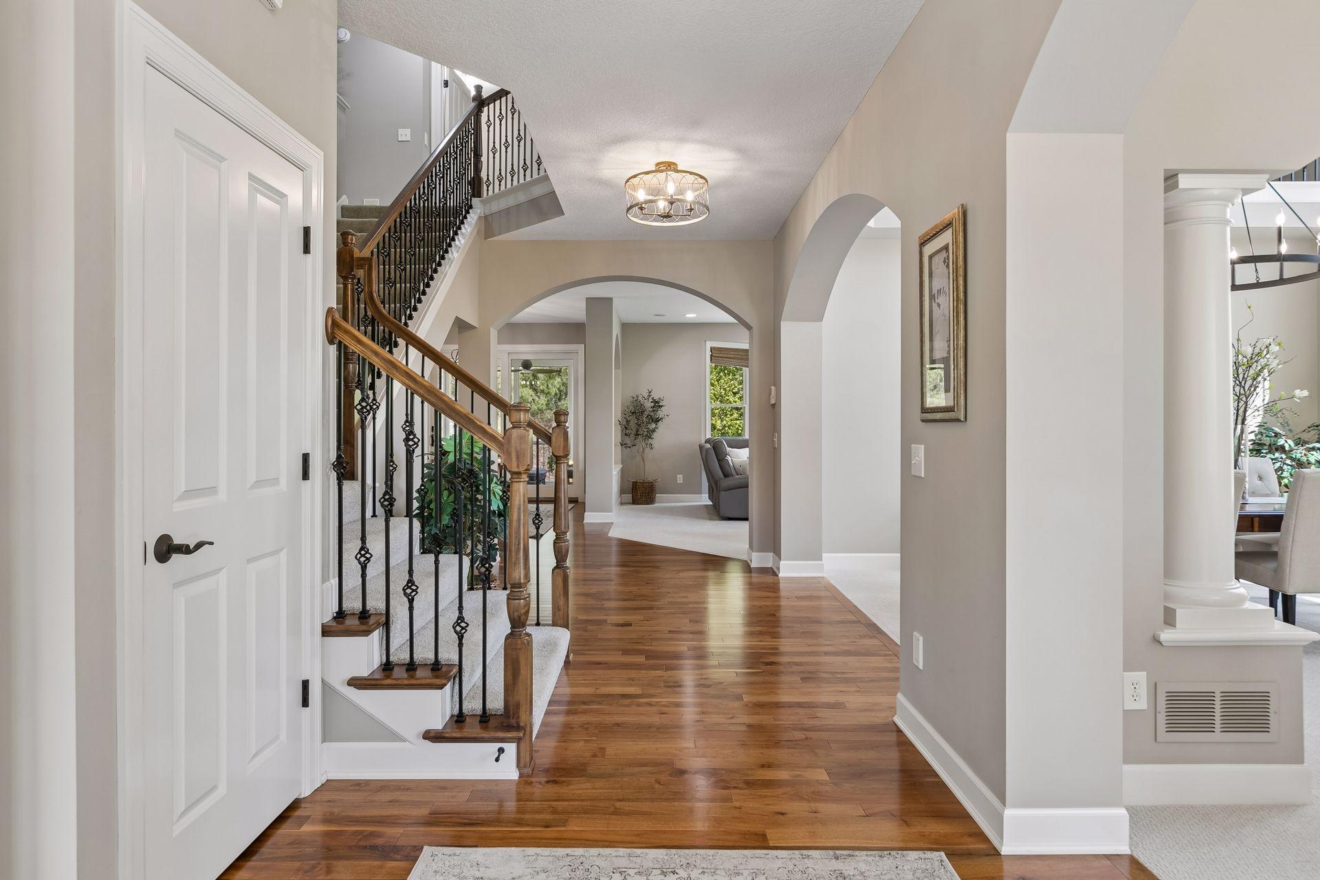 Head upstairs to four large bedrooms and loft area
